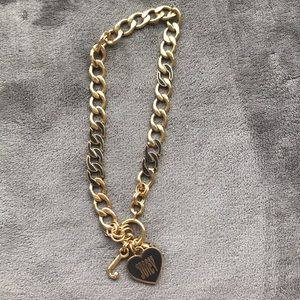 Juicy Couture “Choose Juicy” gold chain necklace